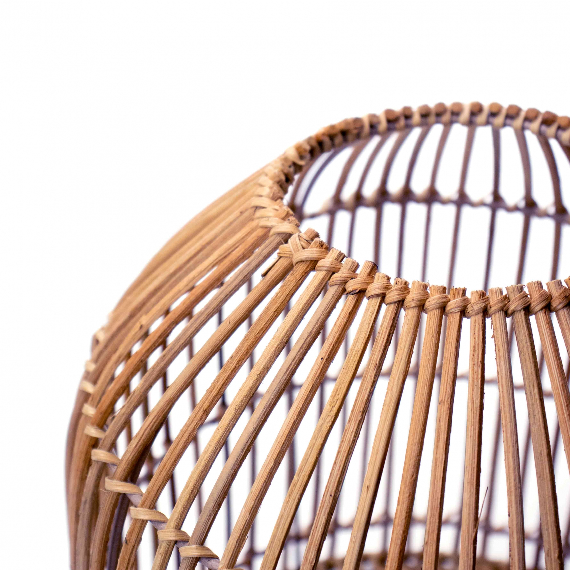 Lanterna Decorativa em Rattan 30x26 cm - D'Rossi