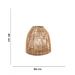 Lanterna Decorativa em Rattan 30x26 cm - D'Rossi