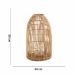 Lanterna Decorativa em Rattan 50x30 cm - D'Rossi