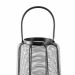 Lanterna Decorativo em Metal Preto 60x23x23 cm - D'Rossi