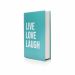 Livro Decorativo de Papel  Verde "Live Love Laugh Verde" 27x14x5 cm - D'Rossi