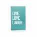 Livro Decorativo de Papel  Verde "Live Love Laugh Verde" 27x14x5 cm - D'Rossi