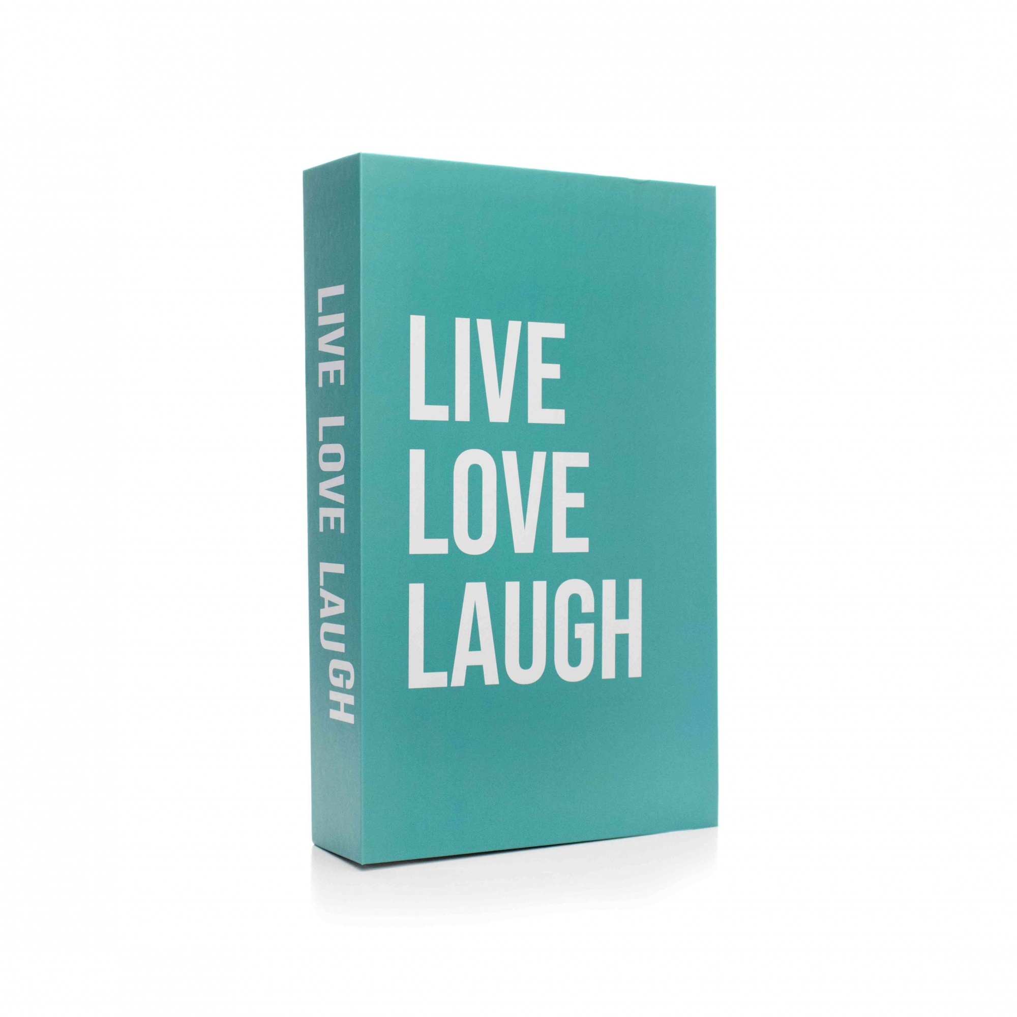 Livro Decorativo de Papel  Verde "Live Love Laugh Verde" 27x14x5 cm - D'Rossi