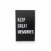 Livro Decorativo de Papel "Keep Great Memories" Preto 27x14x5cm - D'Rossi