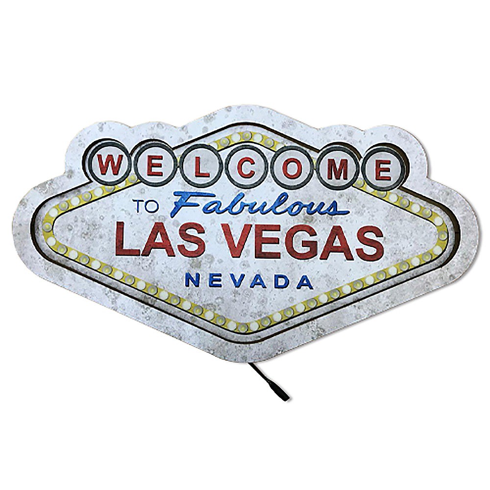 Luminária Decorativa de Parede "Welcome Las Vegas" D'Rossi