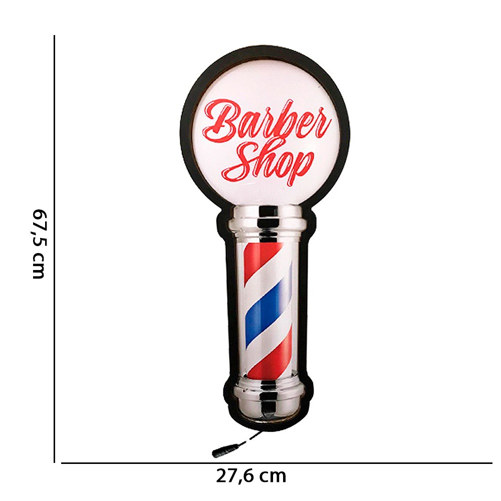Luminária Decorativa de Parede Poste de Barbearia D'Rossi