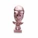 Máscara Sopro Decorativa Rosa Fosco em Cerâmica 35x16x20 cm - D'Rossi