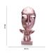 Máscara Sopro Decorativa Rosa Fosco em Cerâmica 35x16x20 cm - D'Rossi