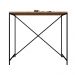 Mesa Bancada Steel Quadra Estilo Industrial Vermont e Preto 110 cm - D'Rossi