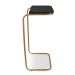 Mesa Lateral Tampo Multiuso Para Sofá Base  Dourado - D'Rossi