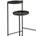Mesa de Apoio Preto 76x52 cm - D'Rossi