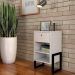 Mesa de Cabeceira Wolli 1 Gaveta Branco D'Rossi