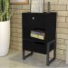 Mesa de Cabeceira Wolli 1 Gaveta Preto D'Rossi