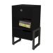 Mesa de Cabeceira Wolli 1 Gaveta Preto D'Rossi