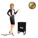 Mesa de Cabeceira Wolli 1 Gaveta Preto D'Rossi