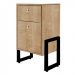 Mesa de Cabeceira Wolli 2 Gavetas Natural D'Rossi