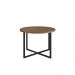 Mesa de Centro Média Estilo Industrial Vermont Base Metálica Preto - D'Rossi