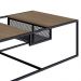 Mesa de Centro New 100 cm Hanover e Preto - D'Rossi