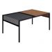Mesa de Centro New Vermont e Preto 80 cm - D'Rossi