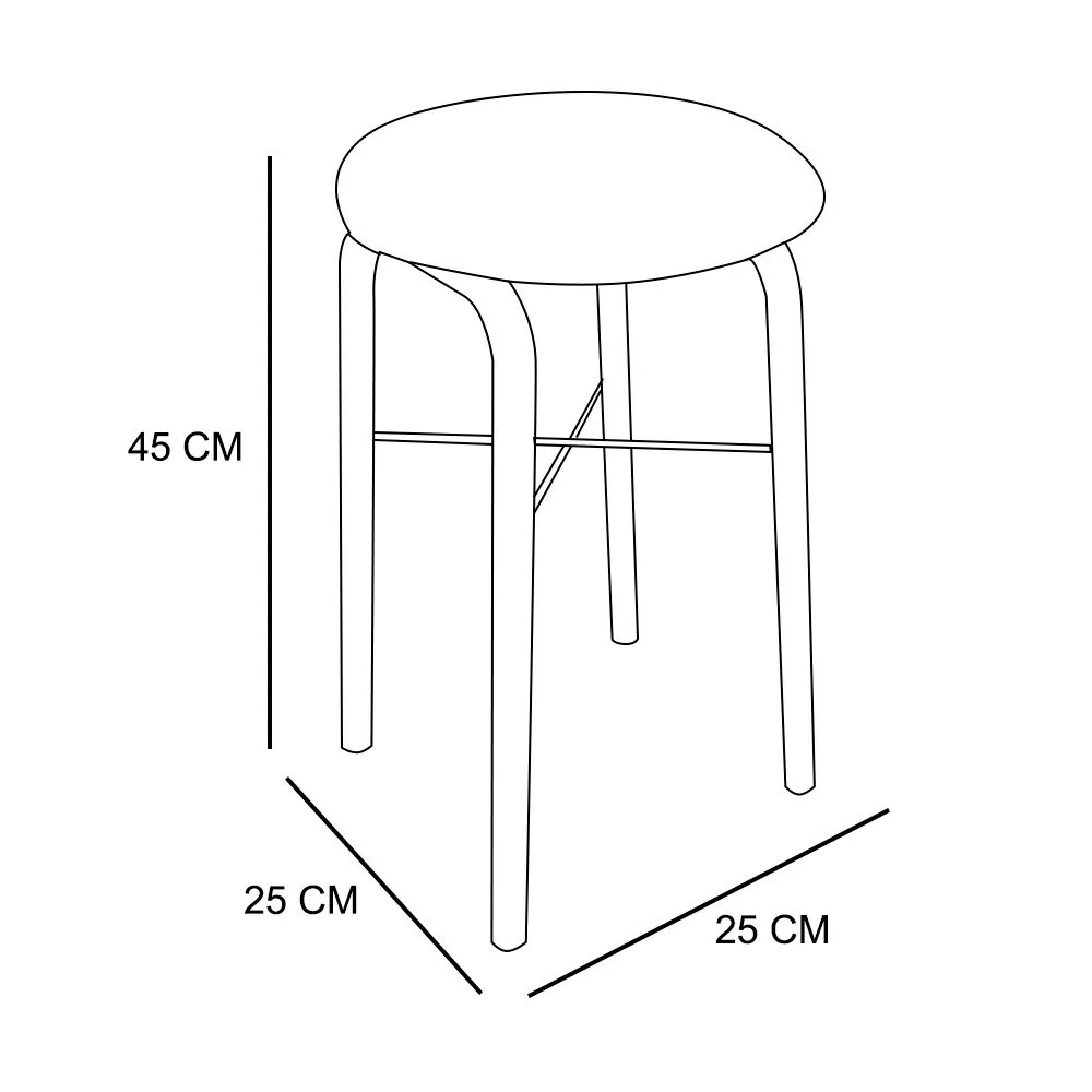 Mesa de Cozinha Industrial Porto Natural 120 cm com 04 Banquetas Manu Corino Branco - D'Rossi