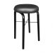 Mesa de Cozinha Industrial Porto Natural 120 cm com 04 Banquetas Manu Corino Preto - D'Rossi