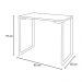 Mesa de Cozinha Industrial Porto Preto 90 cm com 02 Banquetas Manu Corino Branco - D'Rossi
