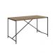 Mesa de Jantar Steel Quadra 04 Lugares Estilo Industrial Vermont e Preto 136 cm - D'Rossi