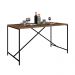 Mesa de Jantar Steel Quadra 04 Lugares Estilo Industrial Vermont e Preto 136 cm - D'Rossi