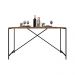 Mesa de Jantar Steel Quadra 04 Lugares Estilo Industrial Vermont e Preto 136 cm - D'Rossi