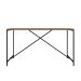 Mesa de Jantar Steel Quadra 04 Lugares Estilo Industrial Vermont e Preto 136 cm - D'Rossi
