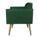 Namoradeira 02 Lugares Marisa Suede Verde Pés Palito Natural D'Rossi
