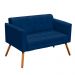 Namoradeira Elisa Suede Azul Marinho D'Rossi