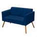Namoradeira Elisa Suede Azul Marinho D'Rossi