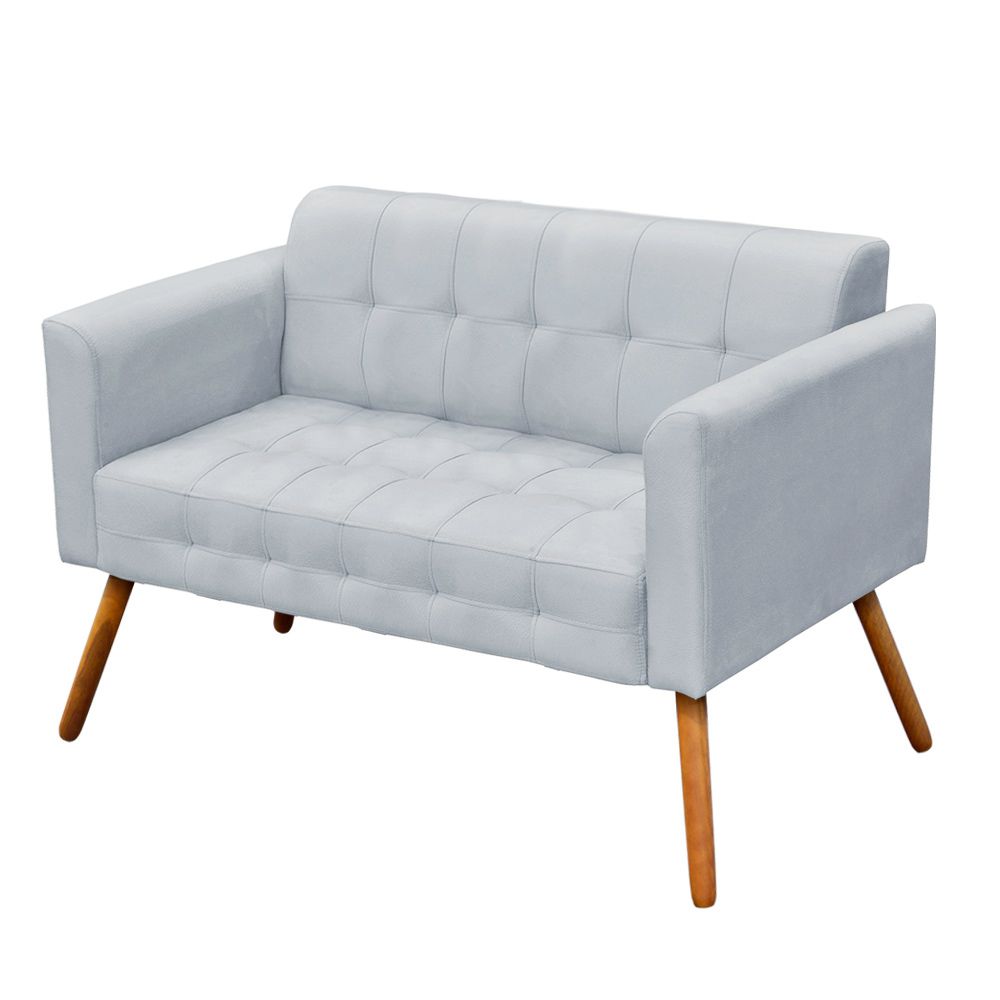 Namoradeira Elisa Suede Cinza D'Rossi