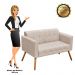 Namoradeira Elisa Suede D'Rossi