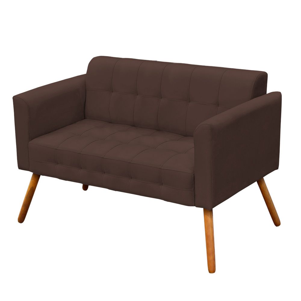 Namoradeira Elisa Suede Marrom D'Rossi