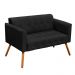 Namoradeira Elisa Suede Preto D'Rossi