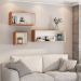 Nicho Decorativo Quadrado Freijó com Off White 33 cm - D'Rossi