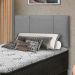 Painel Donna Para Cama Box Casal 90 cm Suede Cinza - D'Rossi