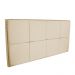 Painel Havana para Cama Box Casal 140 cm Linho A103 Com Tarraxas Dourada - D'Rossi