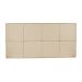 Painel Havana para Cama Box Casal 140 cm Linho A103 Com Tarraxas Dourada - D'Rossi
