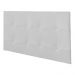Painel Luna Para Cama Box Casal 140 cm Corino Branco - D'Rossi