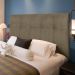 Painel Luna Para Cama Box Casal 140 cm Suede Bege - D'Rossi