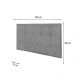 Painel Luna Para Cama Box Casal 140 cm Suede Cinza - D'Rossi