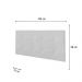 Painel Luna Para Cama Box King 193 cm Corino Branco - D'Rossi