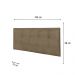 Painel Luna Para Cama Box King 193 cm Suede Bege - D'Rossi