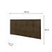 Painel Luna Para Cama Box King 193 cm Suede Marrom - D'Rossi
