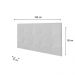 Painel Luna Para Cama Box Queen 160 cm Corino Branco - D'Rossi