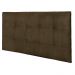 Painel Luna Para Cama Box Queen 160 cm Suede Marrom - D'Rossi