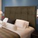 Painel Luna Para Cama Box Queen 160 cm Suede Marrom - D'Rossi